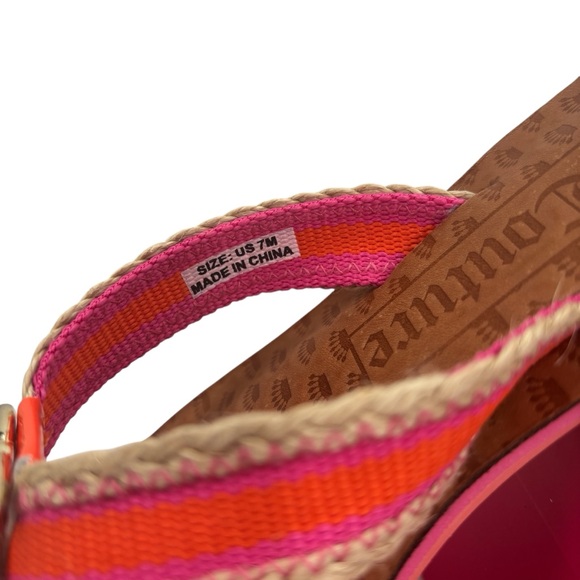 Juicy Couture Fay Thong Sandals Maderin Pop Palm Tree Rhinestones Sz. 7 NWT - Picture 10 of 10